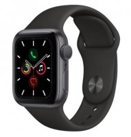 Apple Watch Seri 5 40mm GPS Space Grey Alüminyum Kasa ve Siyah Spor Kordon MWV82TU/A