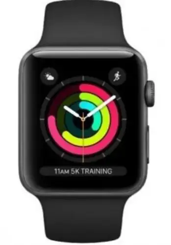 Apple Watch Series 3 GPS 42 mm Uzay Grisi Alüminyum Kasa Siyah Spor Kordon MQL12TU/A -  Apple Türkiye Garantili