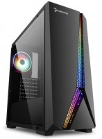 GamePower Mythril 650W +80 Bronze Dahili PSU`lu 1x120mm ARGB Fan ARGB LED Bar Temperli Cam Gaming ATX RGB Kontrolcüsü ve Uzaktan Kumanda Kasa