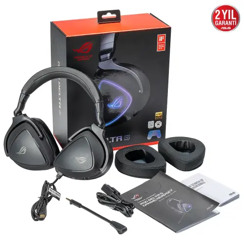ASUS ROG Delta S RGB USB-C 7.1 Surround Kablolu Siyah Gaming (Oyuncu) Kulaklık