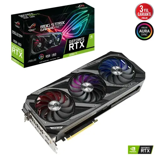 Asus ROG Strix GeForce RTX 3080 Ti ROG-STRIX-RTX3080TI-12G-GAMING 12GB GDDR6X 384Bit DX12 Gaming (Oyuncu) Ekran Kartı