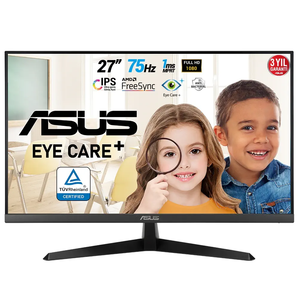 ASUS VY279HE 27″ 1ms 75Hz FreeSync IPS Full HD Monitör