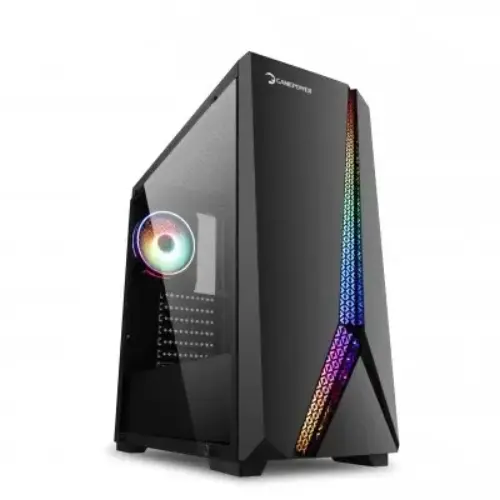 GamePower Mythril 750W 80+ Bronze Dahili PSU`lu  1x120mm ARGB Fan ARGB LED Bar Temperli Cam Gaming ATX  RGB Kontrolcüsü ve Uzaktan Kumanda Kasa