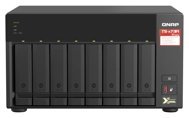 Qnap TS-873A 3.5″ 8 Yuvalı Nas Depolama Ünitesi