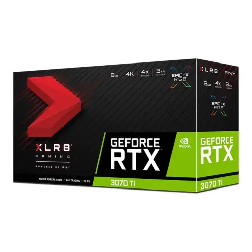 PNY GeForce RTX 3070 Ti 8GB XLR8 Gaming REVEL EPIC-X RGB VCG3070T8TFXPPB 8GB GDDR6X 256Bit DX12 Gaming (Oyuncu) Ekran Kartı