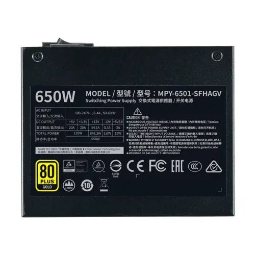 Cooler Master V650 SFX Gold MPY-6501-SFHAGV-EU 650W 80 Plus Gold 92mm Full Modüler Power Supply