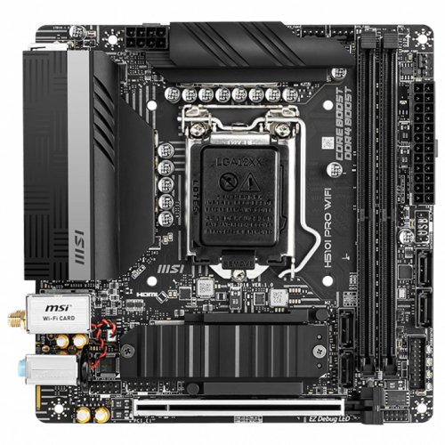 MSI H510I PRO WIFI Intel H510 Soket 1200 DDR4 3200MHz Mini-ITX Gaming (Oyuncu) Anakart