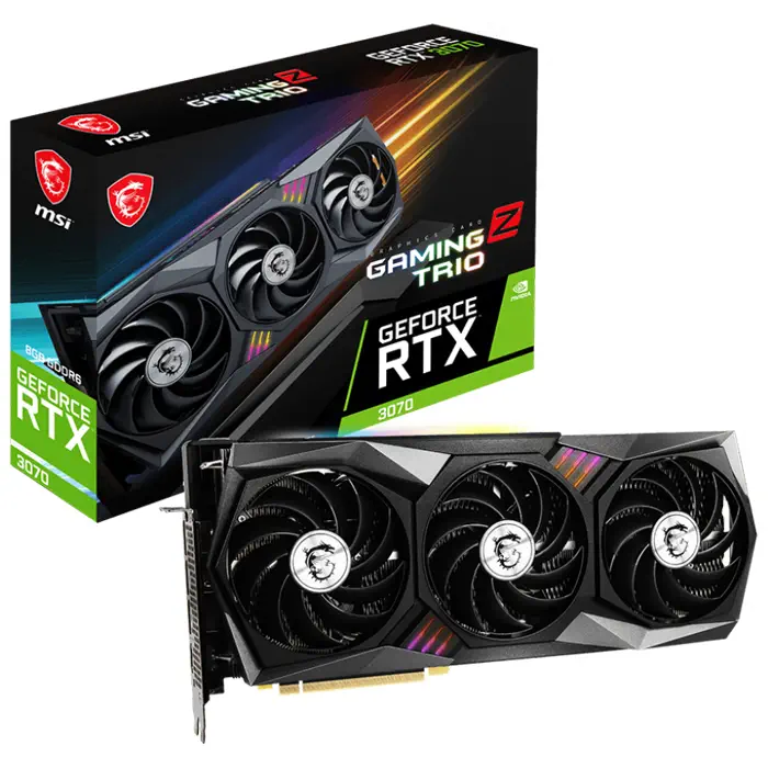 MSI GeForce RTX 3070 GAMING Z TRIO 8GB GDDR6 256Bit DX12 Gaming (Oyuncu) Ekran Kartı