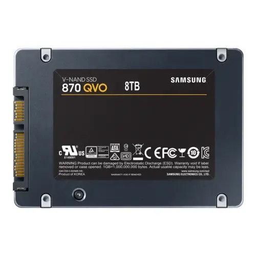 Samsung 870 QVO MZ-77Q8T0BW 8TB 560/530MB/s 2.5″ SATA 3 SSD Disk