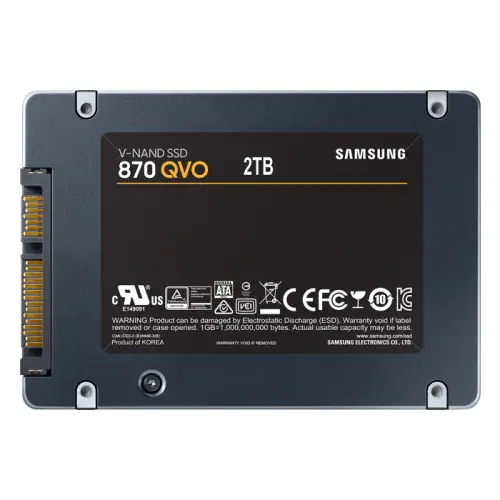 Samsung 870 QVO MZ-77Q2T0BW 2TB 560/530MB/s 2.5″ SATA 3 SSD Disk
