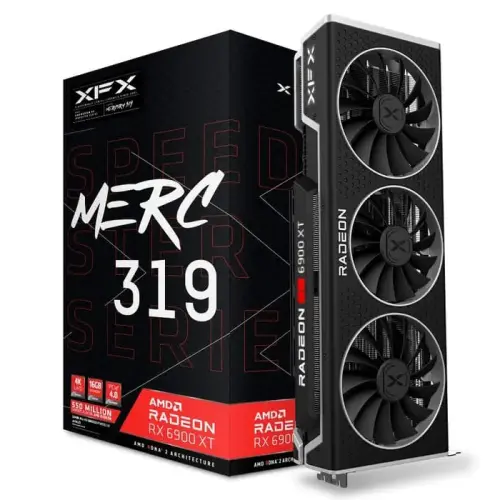 XFX Speedster MERC319 AMD Radeon RX 6900 XT Limited Black RX-69XTACSD9 16GB GDDR6 256Bit DX12 Gaming (Oyuncu) Ekran Kartı