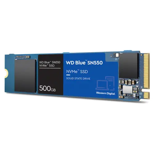 WD Blue SN550 WDS500G2B0C 500GB 2400/1750MB/s PCIe NVMe M2 SSD Disk