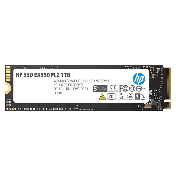 HP EX950 5MS23AA 1TB 3500/2900MB/s PCIe NVMe M2 SSD Disk