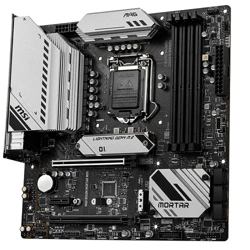 MSI MAG B560M Mortar WIFI Intel B560 Soket 1200 DDR4 5066(OC)MHz mATX Gaming (Oyuncu) Anakart