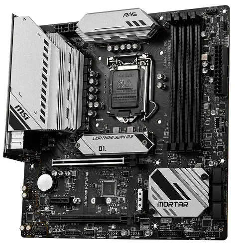 MSI MAG B560M Mortar WIFI Intel B560 Soket 1200 DDR4 5066(OC)MHz mATX Gaming (Oyuncu) Anakart