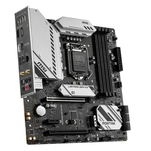 MSI MAG B560M Mortar WIFI Intel B560 Soket 1200 DDR4 5066(OC)MHz mATX Gaming (Oyuncu) Anakart