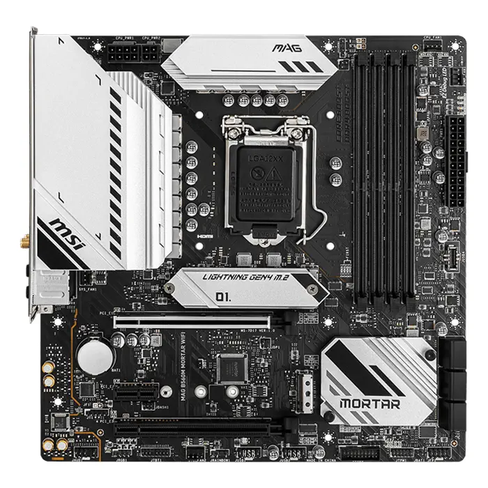 MSI MAG B560M Mortar WIFI Intel B560 Soket 1200 DDR4 5066(OC)MHz mATX Gaming (Oyuncu) Anakart