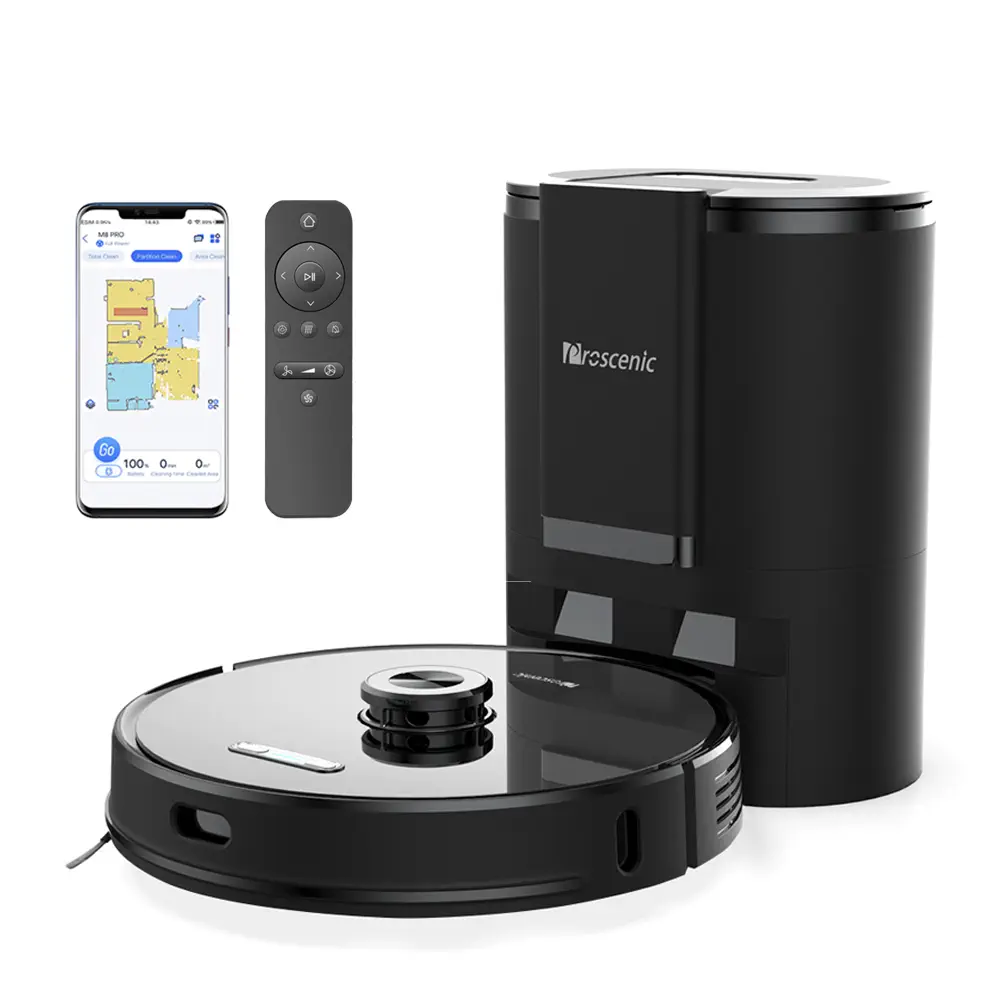 Proscenic M8 Pro Akıllı Çöp İstasyonlu Robot Vacuum&Mop Süpürge - Proscenic Türkiye Garantili