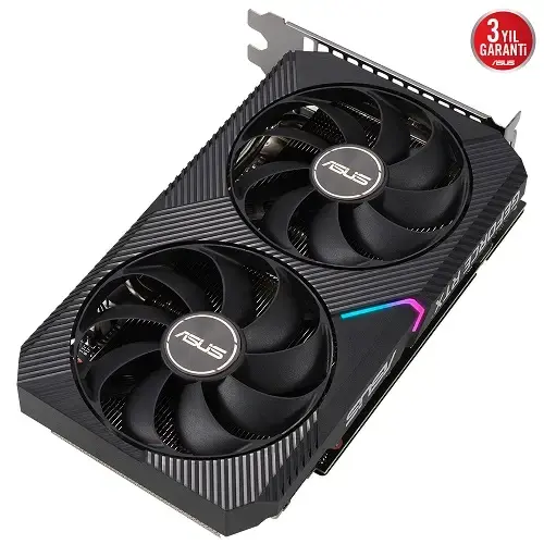 Asus Dual GeForce RTX 3060 Ti V2 Mini OC DUAL-RTX3060TI-O8G-MINI-V2 8GB GDDR6 256Bit DX12 Gaming (Oyuncu) Ekran Kartı