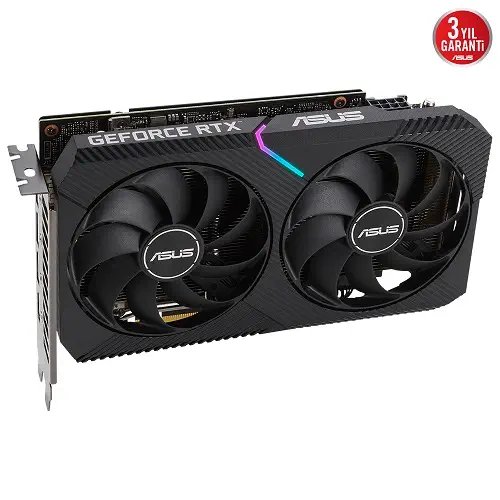 ASUS Dual GeForce RTX 3060 Ti V2 Mini OC DUAL-RTX3060TI-O8G-MINI-V2 8GB GDDR6 256Bit DX12 Gaming (Oyuncu) Ekran Kartı