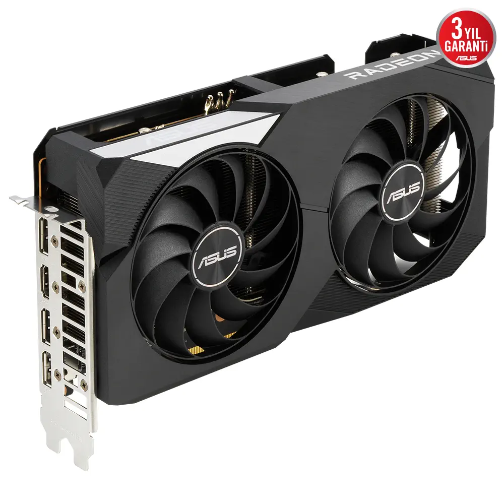 Asus Dual Radeon RX 6600 XT OC DUAL-RX6600XT-O8G 8GB GDDR6 128Bit DX12 Gaming (Oyuncu) Ekran Kartı