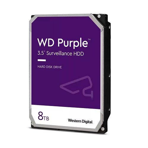WD Purple WD84PURZ 8TB 3.5 inç 5640RPM 128MB SATA 6GB/s 7x24 Güvenlik Diski