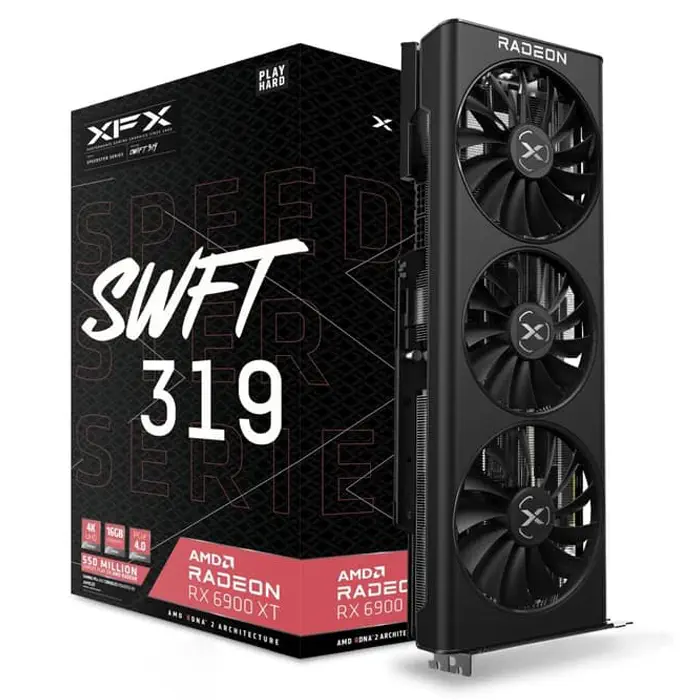 XFX Speedster SWFT 319 AMD Radeon RX 6900 XT Core RX-69XTAQFD9 16GB GDDR6 256Bit DX12 Gaming (Oyuncu) Ekran Kartı