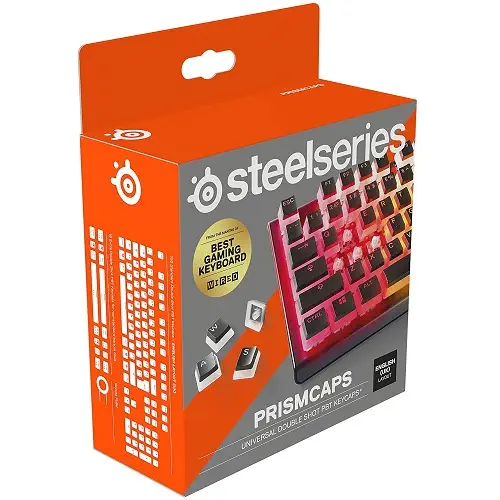 SteelSeries PrismCaps 60218 Double Shot PBT Siyah İngilizce Klavye Tuş Düzeni
