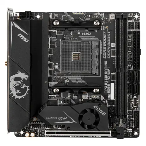 MSI MPG B550I GAMING EDGE MAX WIFI AMD B550 Soket AM4 DDR4 4600(OC)MHz Mini-ITX Gaming (Oyuncu) Anakart