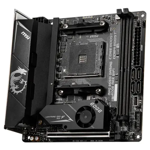 MSI MPG B550I GAMING EDGE MAX WIFI AMD B550 Soket AM4 DDR4 4600(OC)MHz Mini-ITX Gaming (Oyuncu) Anakart