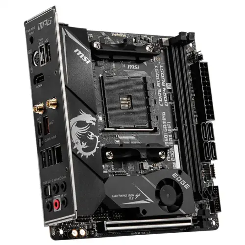 MSI MPG B550I GAMING EDGE MAX WIFI AMD B550 Soket AM4 DDR4 4600(OC)MHz Mini-ITX Gaming (Oyuncu) Anakart