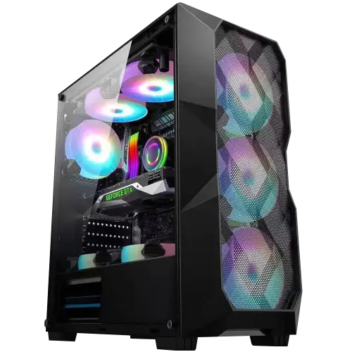 Hiper Zelda 4x120mm ARGB Gaming ATX Kasa 500W