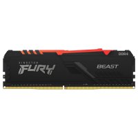 Kingston Fury Beast RGB KF432C16BBA/8 8GB (1x8GB) DDR4 3200MHz CL16 Siyah Gaming Ram (Bellek)