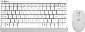 A4 Tech FG1112 White TR Q USB 2.4G Beyaz Kablosuz Mini Klavye Mouse Set