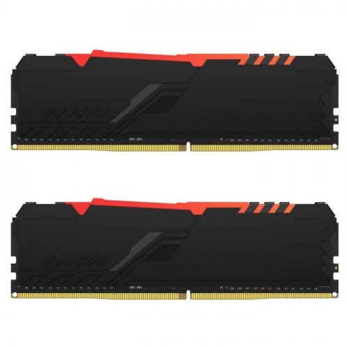Kingston Fury Beast RGB KF432C16BBAK2/16 16GB (2x8GB) DDR4 3200MHz CL16 Siyah Gaming Ram (Bellek)