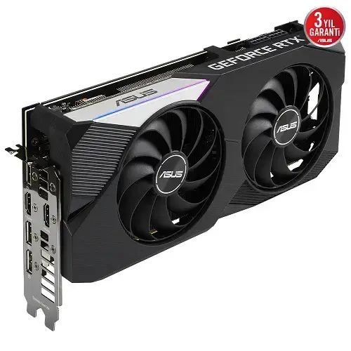 Asus Dual GeForce RTX 3070 V2 OC DUAL-RTX3070-O8G-V2 8GB GDDR6 256Bit DX12 Gaming (Oyuncu) Ekran Kartı