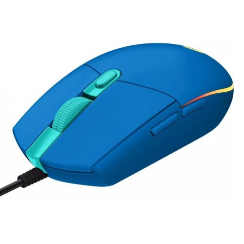 Logitech G102 LightSync Blue 910-005801 8000DPI 6 Tuş Optik RGB Mavi Kablolu Gaming (Oyuncu) Mouse