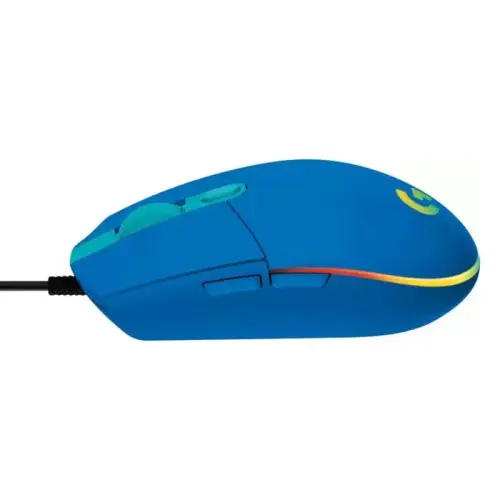 Logitech G102 LightSync Blue 910-005801 8000DPI 6 Tuş Optik RGB Mavi Kablolu Gaming (Oyuncu) Mouse