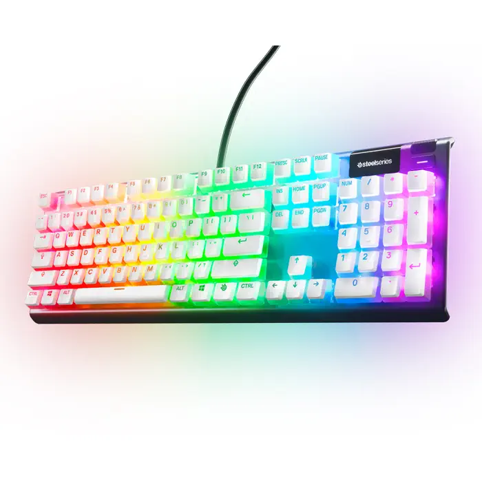 SteelSeries PrismCaps 60219 Double Shot PBT Beyaz İngilizce Klavye Tuş Düzeni