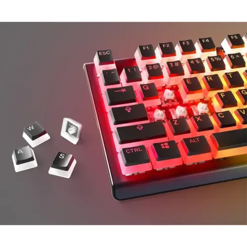 SteelSeries PrismCaps 60218 Double Shot PBT Siyah İngilizce Klavye Tuş Düzeni