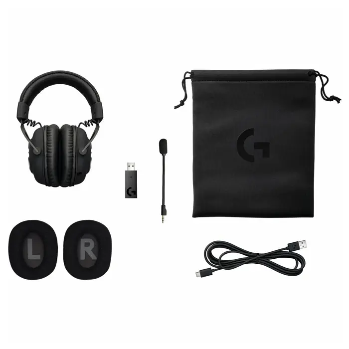 Logitech Pro X Wireless 981-000907 LightSpeed 7.1 Surround Mikrofonlu Kablosuz Gaming (Oyuncu) Kulaklık