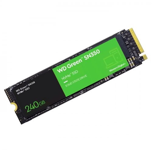 WD Green SN350 WDS240G2G0C 240GB 2400/900MB/s PCIe NVMe M2 SSD Disk