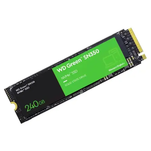 WD Green SN350 WDS240G2G0C 240GB 2400/900MB/s PCIe NVMe M2 SSD Disk