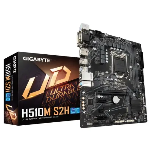 Gigabyte H510M S2H Intel H510 Soket 1200 DDR4 3200MHz mATX Gaming (Oyuncu) Anakart