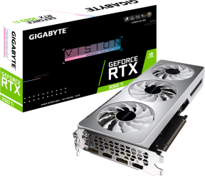Gigabyte GeForce RTX 3060 Ti Vision OC 8G LHR GV-N306TVISION OC-8GD 8GB GDDR6 256Bit LHR DX12 Gaming (Oyuncu) Ekran Kartı