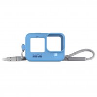 GoPro Hero9 Bileklik + Boyunluk Mavi - 5GPR/ADSST-003