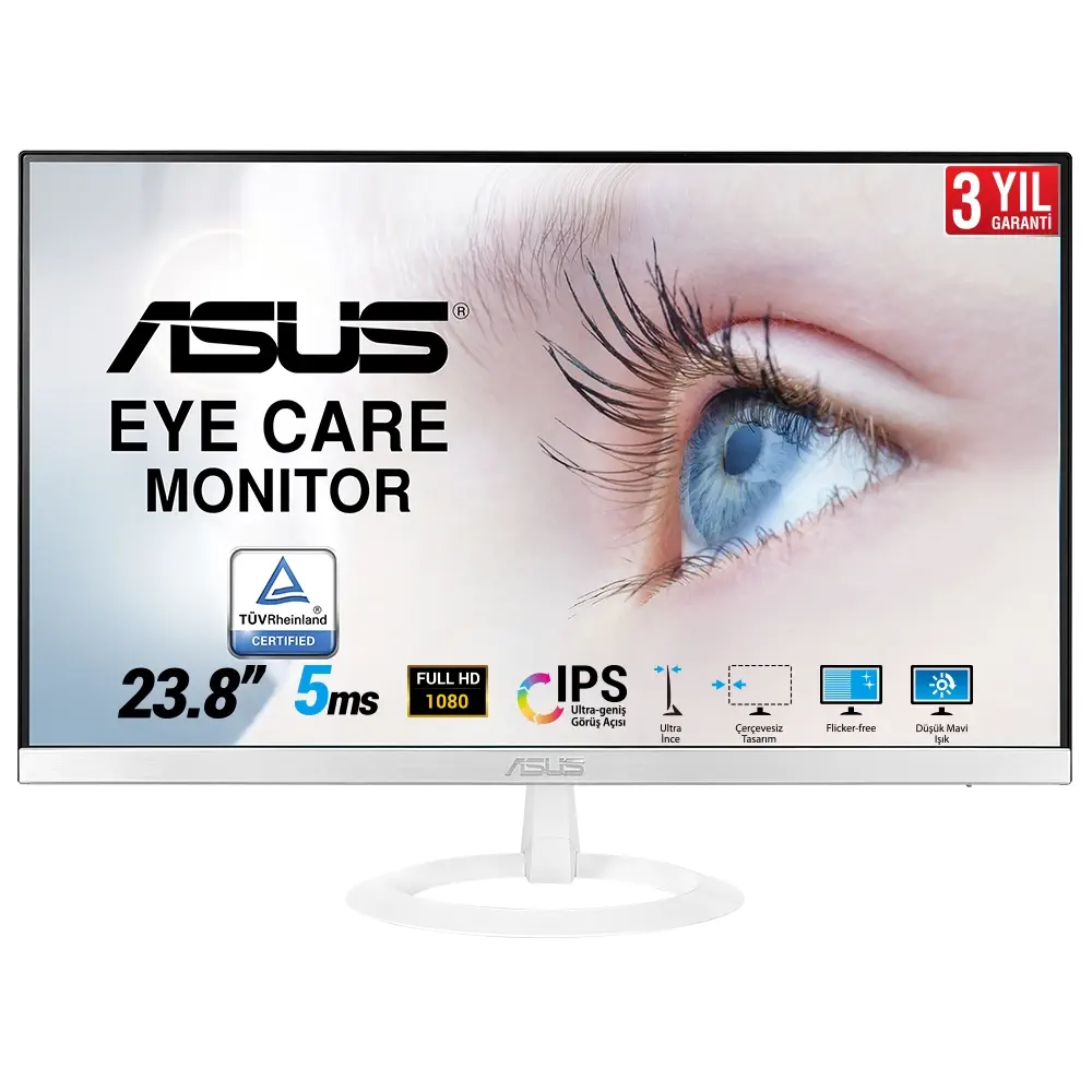 Asus VZ249HE-W 23.8” 5ms 75Hz IPS Full HD Monitör