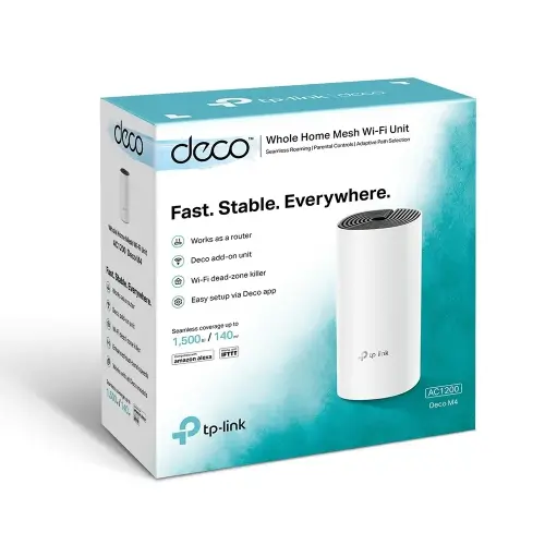 TP-Link Deco M4 2 Port 1200 Mbps Tekli Kablosuz Router