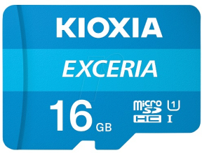 Kioxia Exceria LMEX1L016GG2 16GB 100MB/s Okuma Hızlı MicroSD Hafıza Kartı