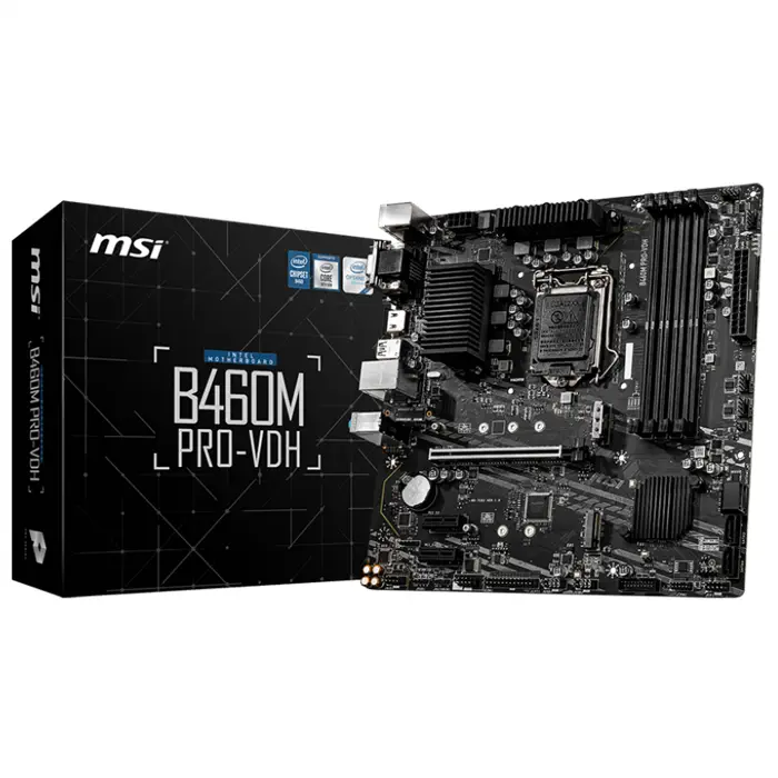 MSI B460M PRO-VDH Intel B460 Soket 1200 DDR4 2933MHz mATX Gaming (Oyuncu) Anakart